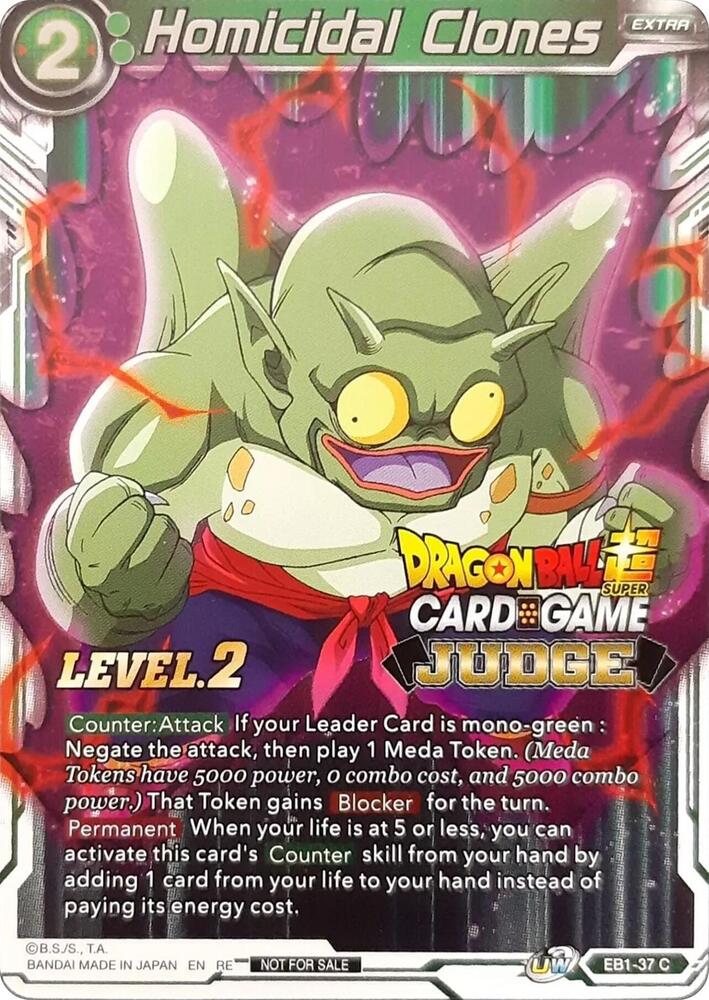 Homicidal Clones (Level 2) (Judge) #EB1-37 — Tournament Promotion Cards