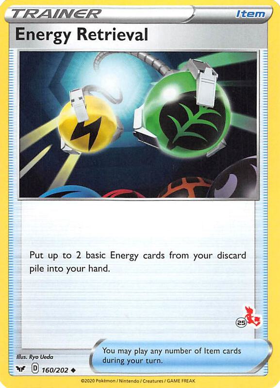 Energy Retrieval - 160/202 (#25 Cinderace Stamped) 160/202 from Battle Academy 2022
