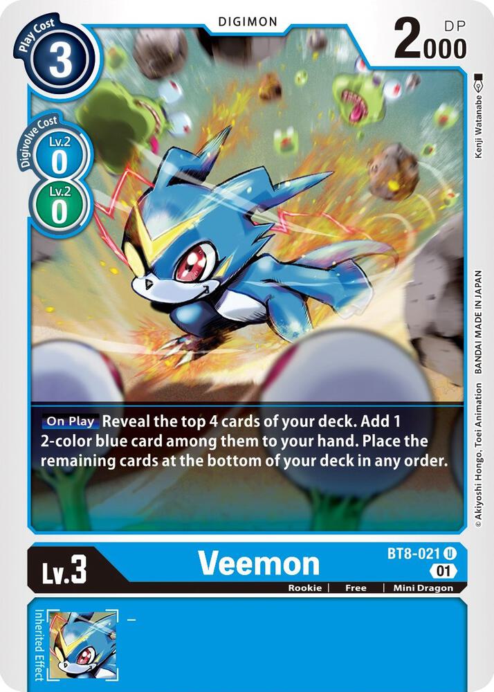Veemon - New Awakening - Digimon Card Game - TCGplayer.com Veemon - New Awakening - Digimon Card Game - TCGplayer.com