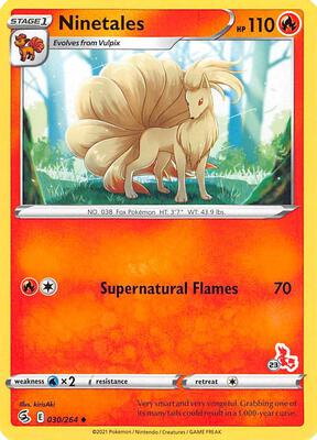 Ninetales - 030/264 (#23 Cinderace Stamped)