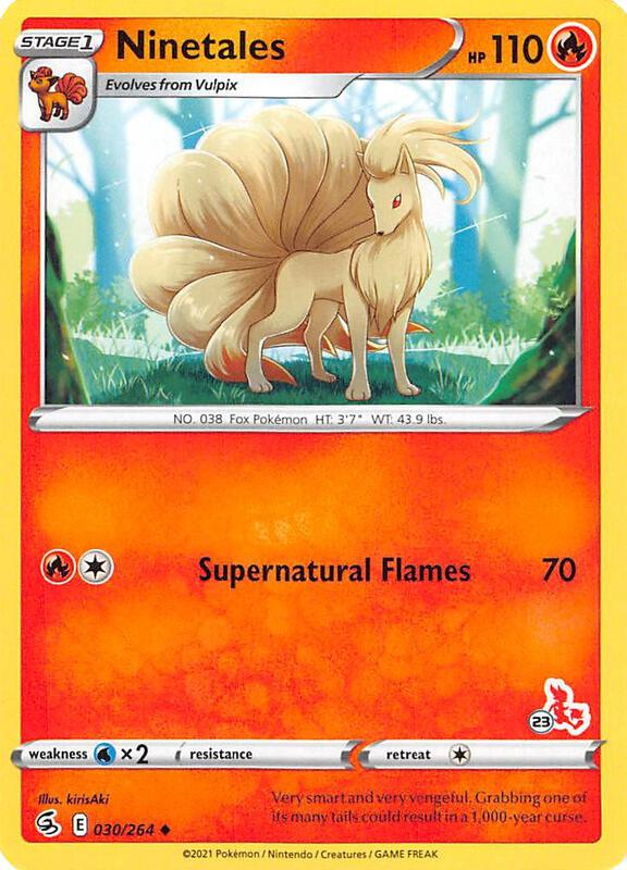 Ninetales - 030/264 (#23 Cinderace Stamped) 030/264 from Battle Academy 2022
