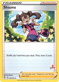 Shauna - 240/264 (#21 Cinderace Stamped) #240/264 from Battle Academy 2022 Pokemon card image