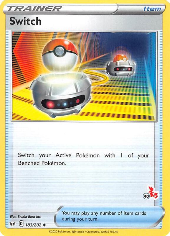 Switch - 183/202 (#40 Cinderace Stamped) 183/202 from Battle Academy 2022