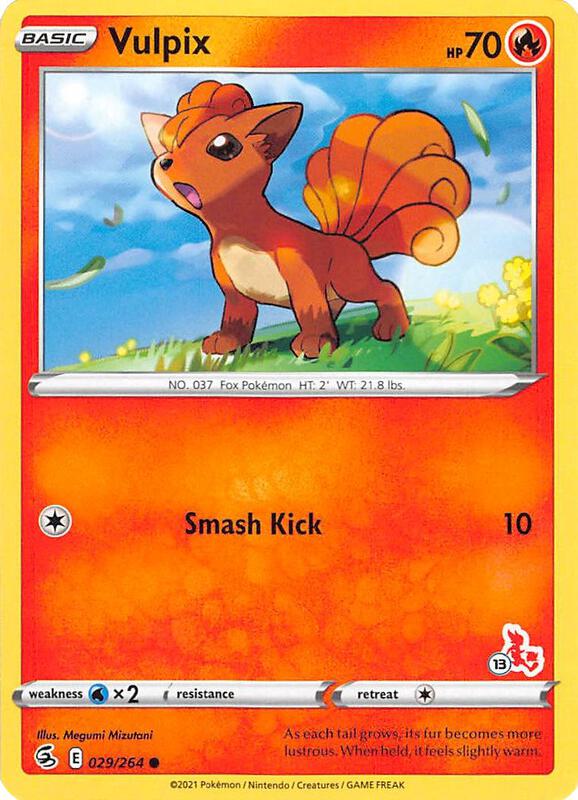 Vulpix - 029/264 (#13 Cinderace Stamped) 029/264 from Battle Academy 2022