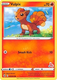 Vulpix - 029/264 (#31 Cinderace Stamped) - Battle Academy 2022