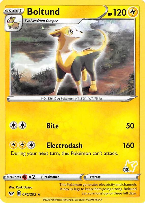 Boltund - 076/202 (#16 Pikachu Stamped) 076/202 from Battle Academy 2022