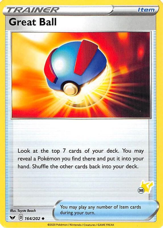 Great Ball - 164/202 (#38 Pikachu Stamped) 164/202 from Battle Academy 2022