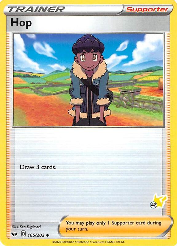 Hop - 165/202 (#42 Pikachu Stamped) 165/202 from Battle Academy 2022