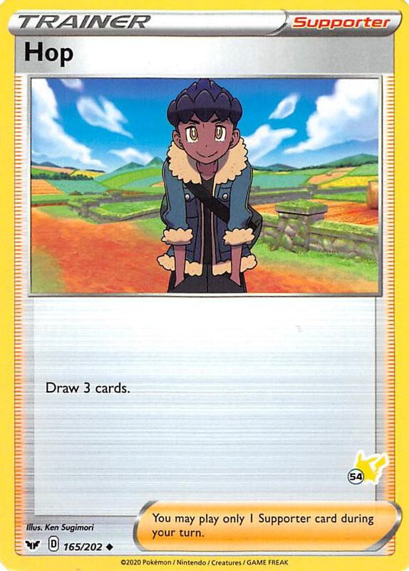 Hop - 165/202 (#54 Pikachu Stamped) 165/202 from Battle Academy 2022