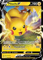 Pikachu V - 043/185 (#60 Pikachu Stamped) - Battle Academy 2022