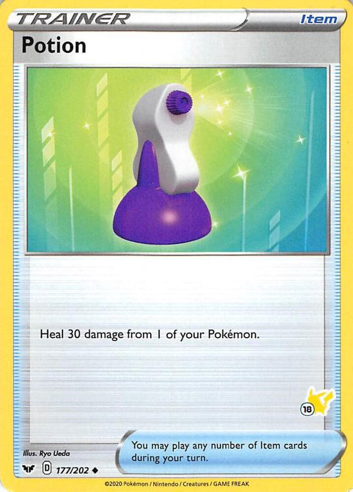 Potion - 177/202 (#18 Pikachu Stamped) 177/202