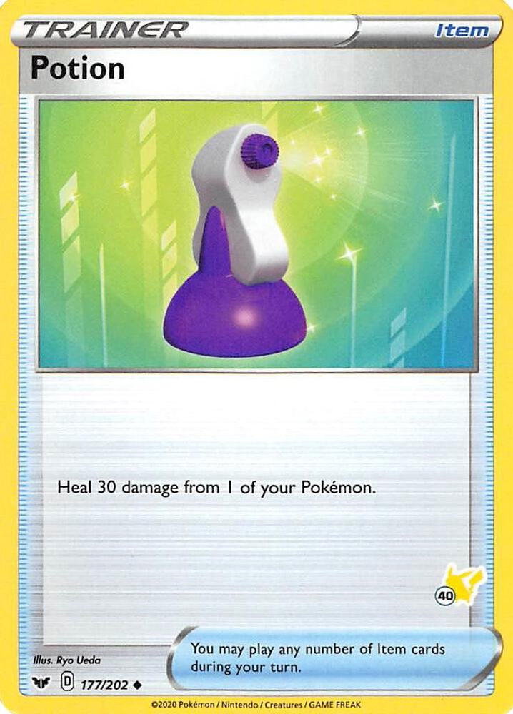 Potion - 177/202 (#40 Pikachu Stamped) 177/202
