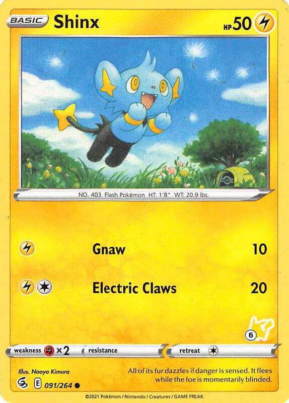 Shinx - 091/264 (#6 Pikachu Stamped) 091/264 from Battle Academy 2022