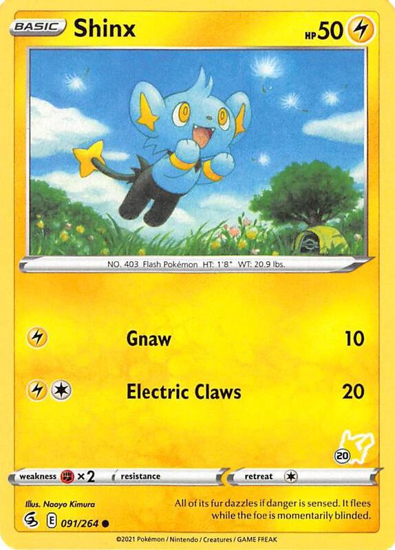 Shinx - 091/264 (#20 Pikachu Stamped) 091/264 from Battle Academy 2022