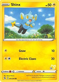Shinx - 091/264 (#41 Pikachu Stamped)