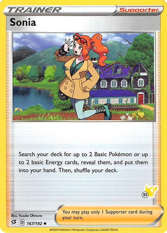 Sonia - 167/192 (#51 Pikachu Stamped) 167/192 from Battle Academy 2022