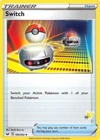 Switch - 183/202 (#36 Pikachu Stamped) #183/202 from Battle Academy 2022 Pokemon card image