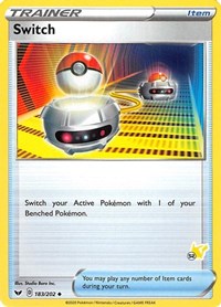 Switch - 183/202 (#52 Pikachu Stamped) #183/202 from Battle Academy 2022 Pokemon card image