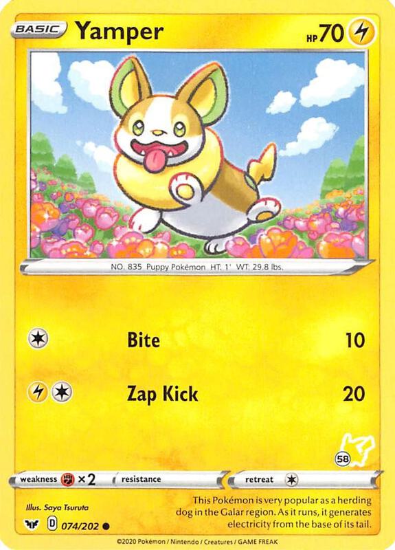 Yamper - 074/202 (#58 Pikachu Stamped) 074/202 from Battle Academy 2022