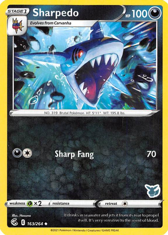 Sharpedo - 163/264 (Eevee Stamped) 163/264 from Battle Academy 2022