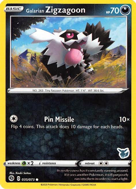 Galarian Zigzagoon - 035/073 (Eevee Stamped) 035/073 from Battle Academy 2022