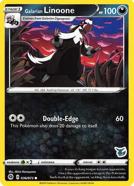 Galarian Linoone - 036/073 (Eevee Stamped) 036/073 from Battle Academy 2022