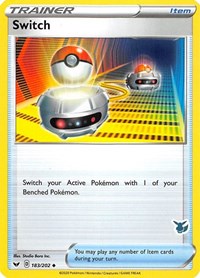 Switch - 183/202 (Eevee Stamped) #183/202 from Battle Academy 2022 Pokemon card image