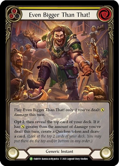 Even Bigger Than That! (Yellow) - FAB059 card