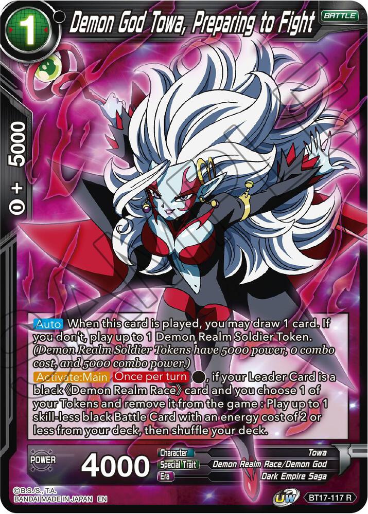 Demon God Towa, Preparing to Fight #BT17-117 — Ultimate Squad