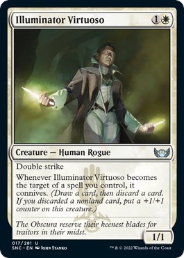 Illuminator Virtuoso from SNC #17, Magic: The Gathering card