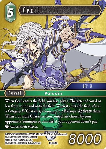 Cecil - Emissaries of Light - Final Fantasy TCG - TCGplayer.com