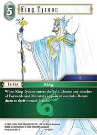 King Tycoon - Final Fantasy TCG Emissaries of Light trading card
