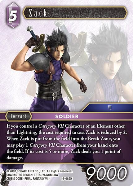 Zack - Emissaries of Light - Final Fantasy TCG - TCGplayer.com