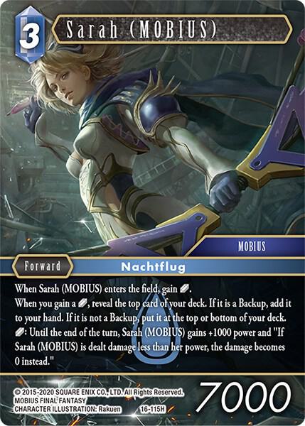 Sarah (MOBIUS) - Emissaries of Light - Final Fantasy TCG - TCGplayer.com
