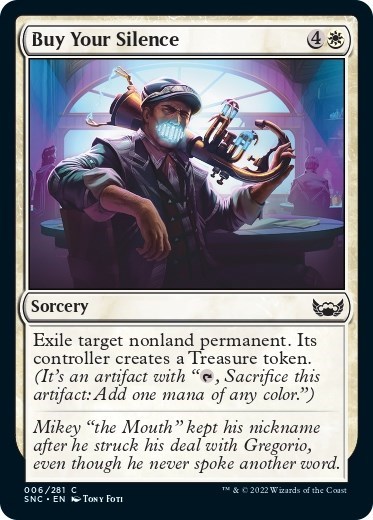 Buy Your Silence from SNC #6, Magic: The Gathering card