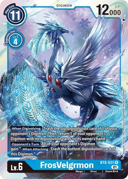 Digimon New Awakening Rare FrosVelgrmon Bt8-031