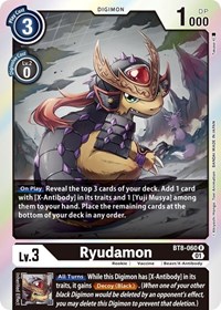 Ryudamon - New Awakening - Digimon card