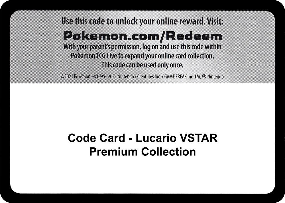 Code Card - Lucario Vstar Premium Collection