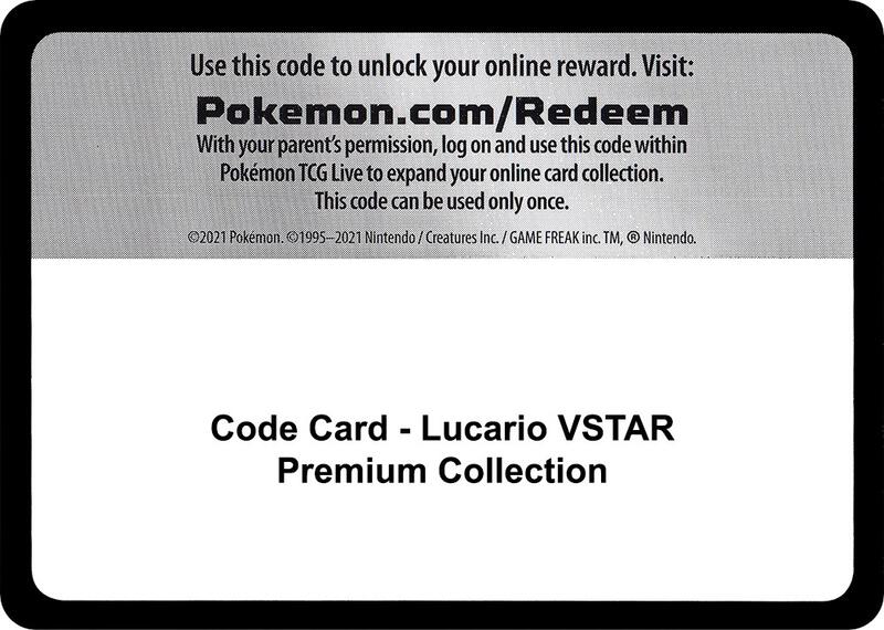 Code Card - Lucario VSTAR Premium Collection  from Miscellaneous Cards & Products
