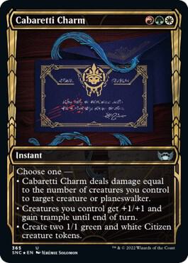 Cabaretti Charm (Gilded Foil) - Streets of New Capenna - Magic: The Gathering - TCGplayer.com Cabaretti Charm (Gilded Foil) - Streets of New Capenna - Magic: The Gathering - TCGplayer.com