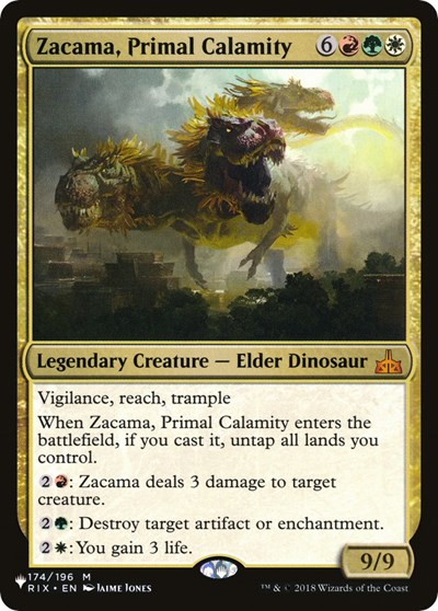 Zacama Primal Calamity