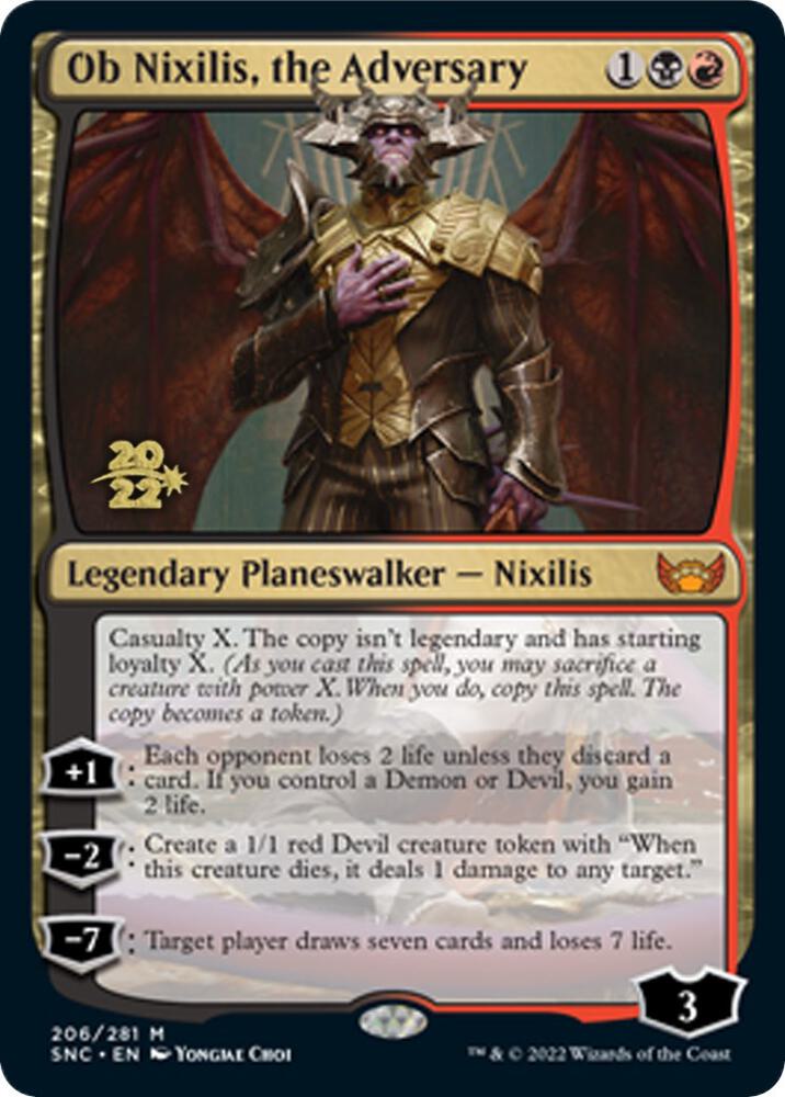 Ob Nixilis, the Adversary #206s — Streets of New Capenna Promos