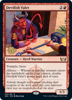 Devilish Valet #105 – Prerelease Cards (Rare)