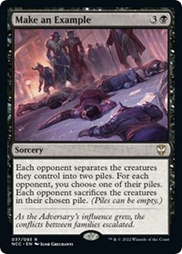 Make an Example - Commander: Streets of New Capenna - Magic: The Gathering card