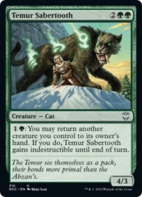 Temur Sabertooth (Commander: Streets of New Capenna)