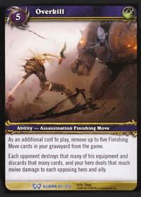 overkill mtg card Overkill - The Hunt for Illidan - WoW