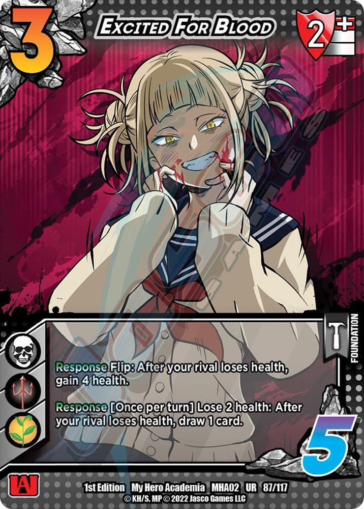 Excited For Blood - UniVersus: My Hero Academia: Crimson Rampage -  UniVersus - TCGplayer.com