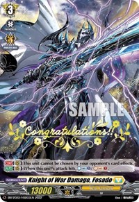 Knight of War Damage, Fosado (Hot Stamped)