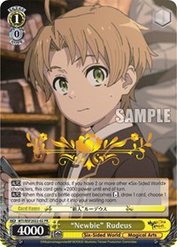 "Newbie" Rudeus (Hot Stamped) - Bushiroad Event Cards