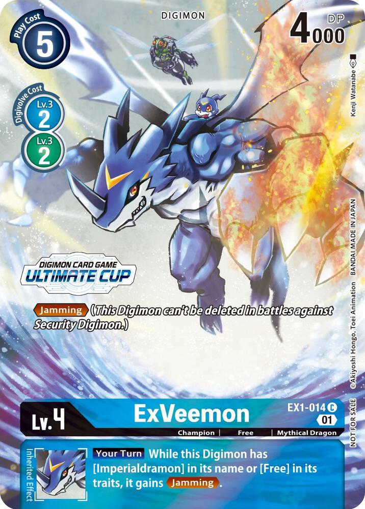 ExVeemon EX1 014 Ultimate Cup 2022 digimon card
